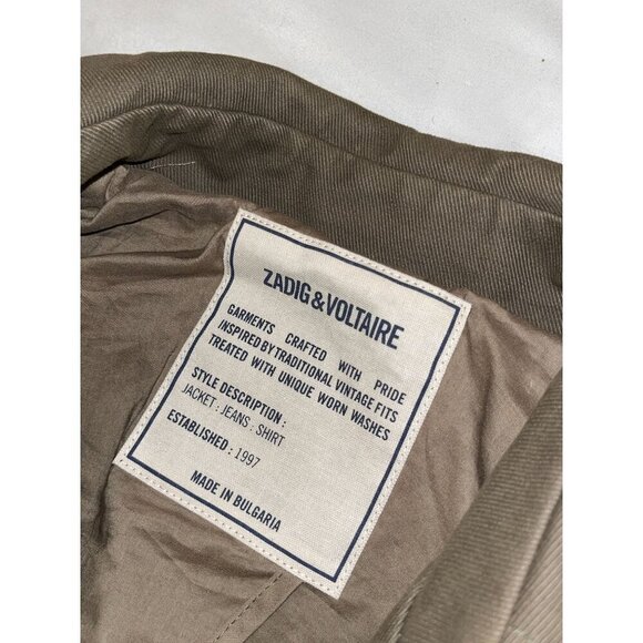 Zadig & Voltaire Green  Trench Coat Women's Size S Small (MRSP $850) - Picture 4 of 8